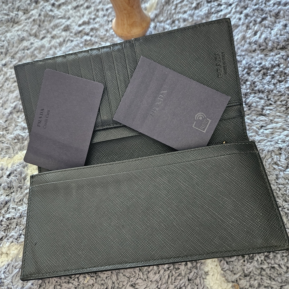 Prada Black Saffiano Leather Long Wallet - Picture 10 of 10